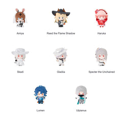 KAYOU x Arknights Luminescent Serenade plush keychain full character lineup