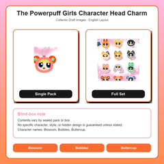 The Powerpuff Girls Character Head Charm overview