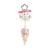 Whoopea Fly With Me pastel yellow pink ribbon plush hanging charm