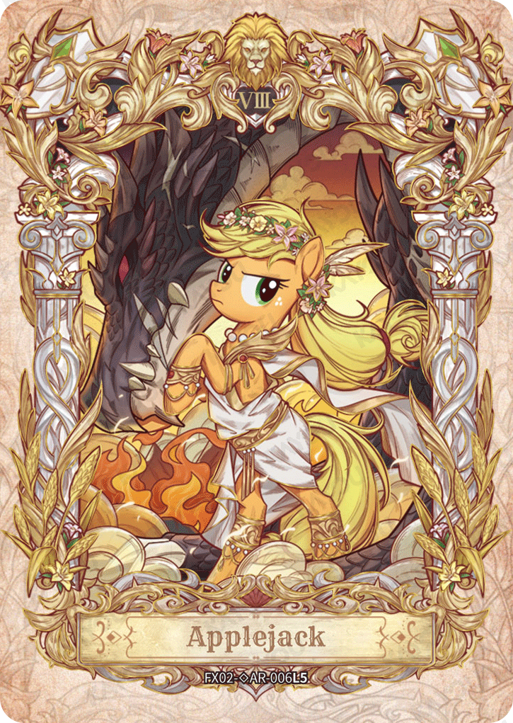 FX02-◇AR-006 Gold Border - Applejack KAYOU MLP single card