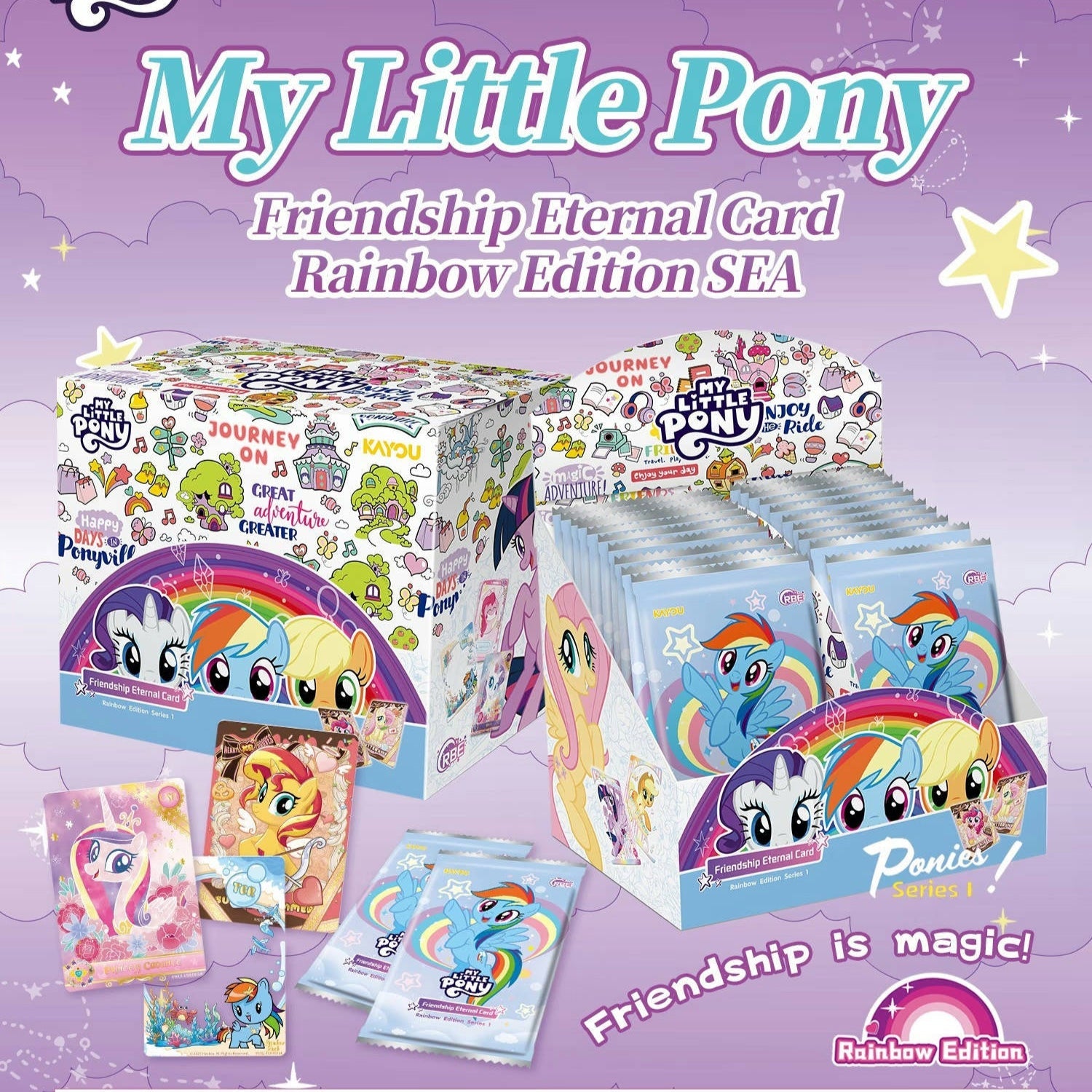 KAYOU My Little Pony - Friendship Eternal Card - Rainbow Edition - SEA - Display Box product image