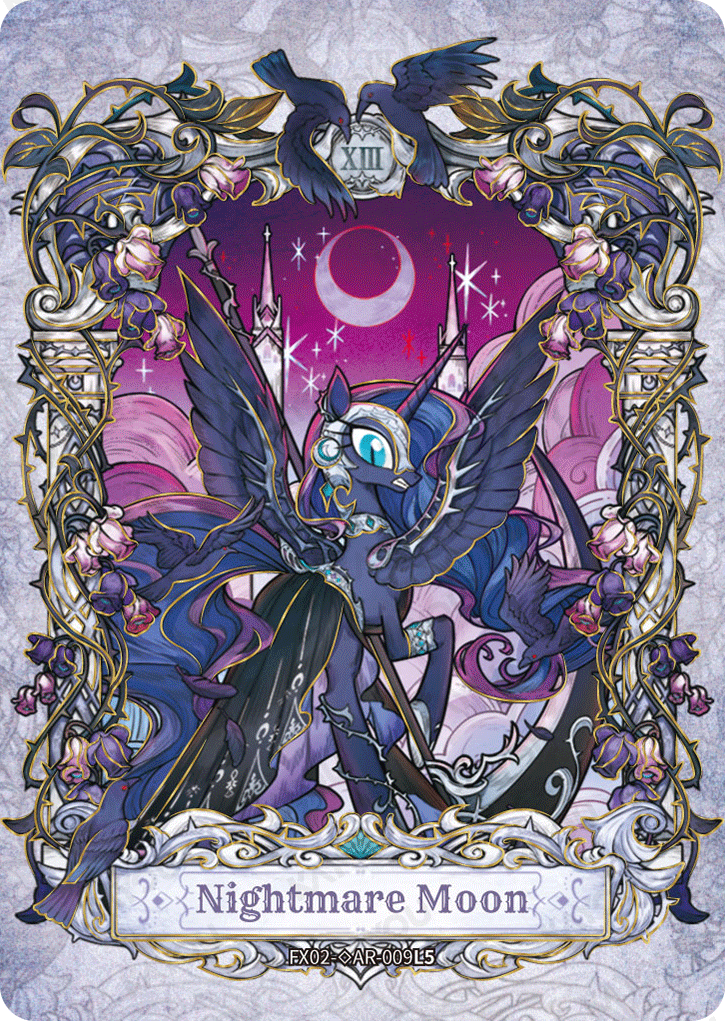 FX02-◇AR-009 Gold Border - Nightmare Moon KAYOU MLP single card