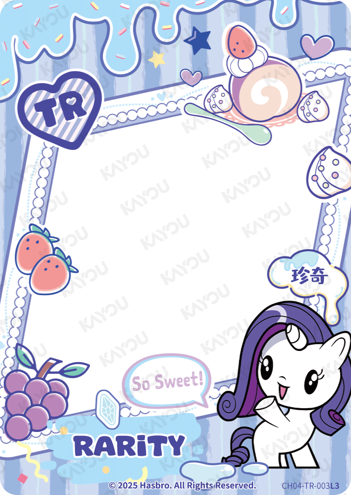CH04-TR-003 KAYOU MLP Rainbow Edition Rainbow 4 TR bundle card