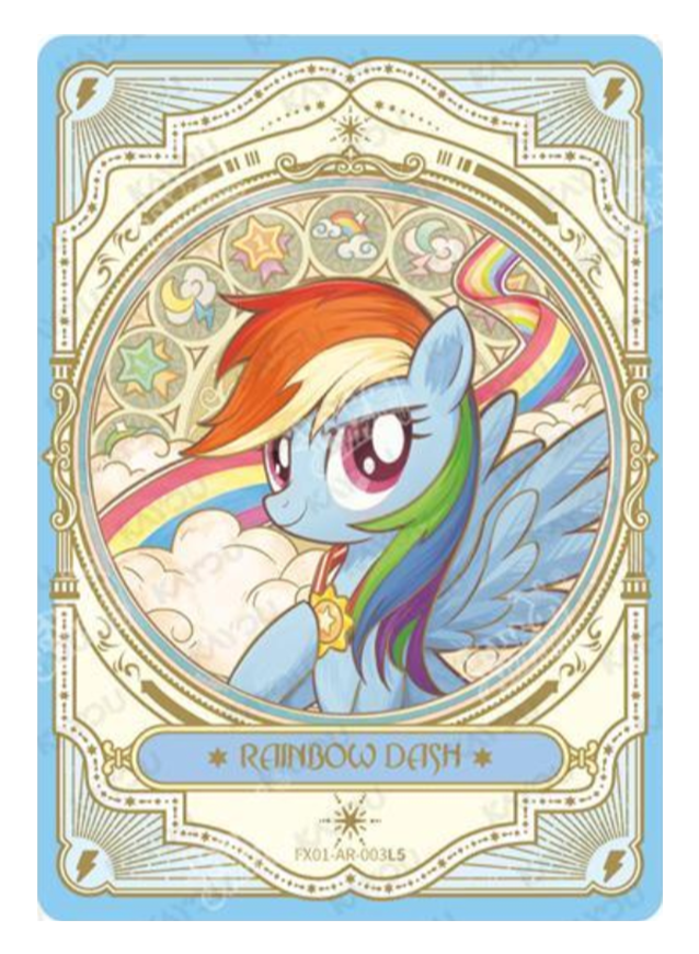 FX01-AR-003L5 - Rainbow Dash KAYOU MLP single card