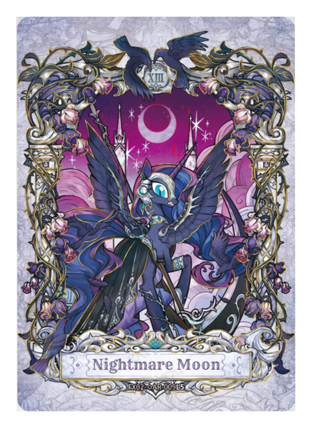 FX02-◇AR-009L5 - Nightmare Moon KAYOU MLP single card