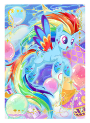 HY11-ZR-003L5 - Rainbow Dash KAYOU MLP single card