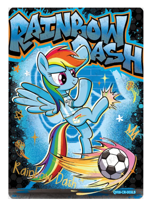 QY08-CR-003L5 - Rainbow Dash KAYOU MLP single card