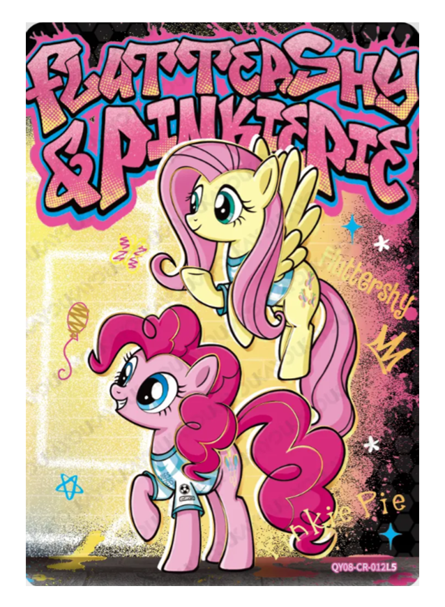 QY08-CR-012L5 - Fluttershy & Pinkie Pie KAYOU MLP single card