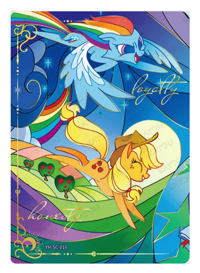 Rainbow Dash & Applejack SC YH-SC-016 MLP single card