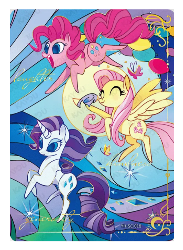 Pinkie Pie, Fluttershy & Rarity SC YH-SC-018 MLP single card