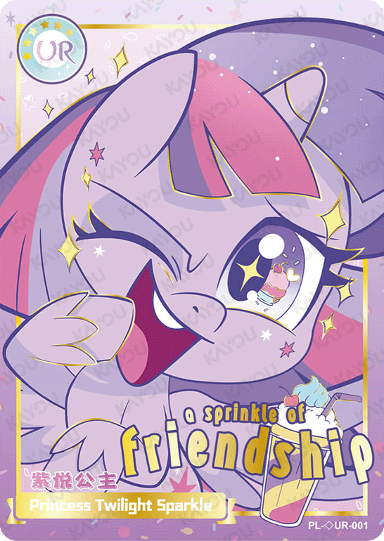 PL-◇UR-001 KAYOU MLP Qi Meng Party Edition Qi Meng Party 1 Hidden Diamond UR bundle card