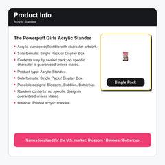 The Powerpuff Girls Acrylic Standee product info