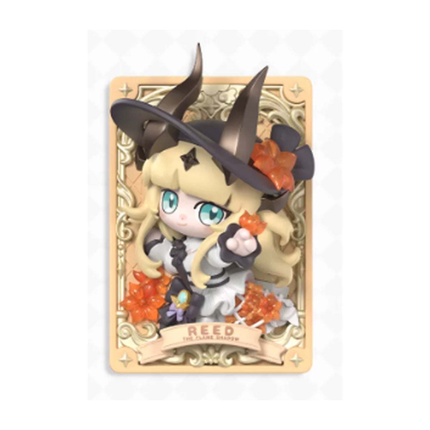 KAYOU x Arknights Luminescent Serenade Reed the Flame Shadow 3D card figure possible design