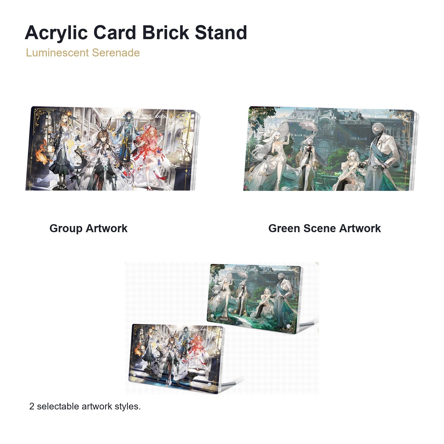 KAYOU x Arknights Luminescent Serenade Acrylic Card Brick Stand hero image