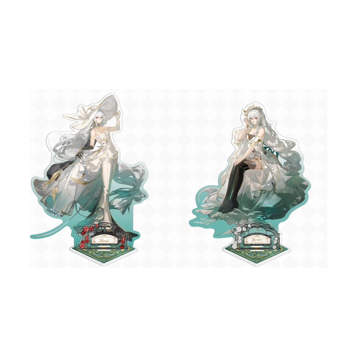 KAYOU x Arknights Luminescent Serenade Acrylic Stand Skadi and Specter the Unchained detail photo