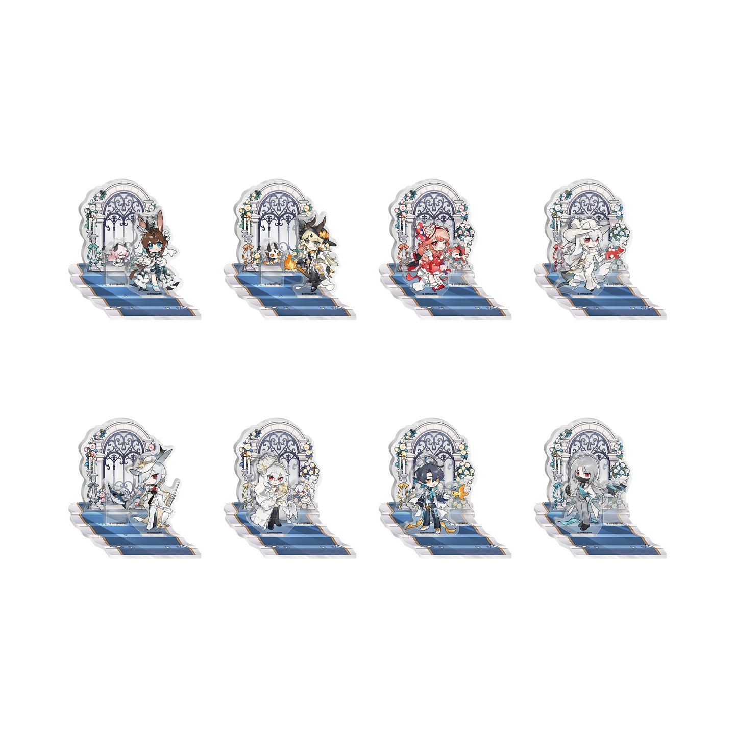 KAYOU x Arknights Luminescent Serenade Chibi Acrylic Stand character lineup