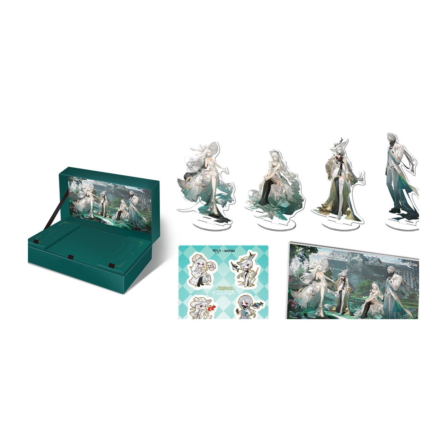 KAYOU x Arknights Luminescent Serenade Collector Gift Box Green Scene Box product photo
