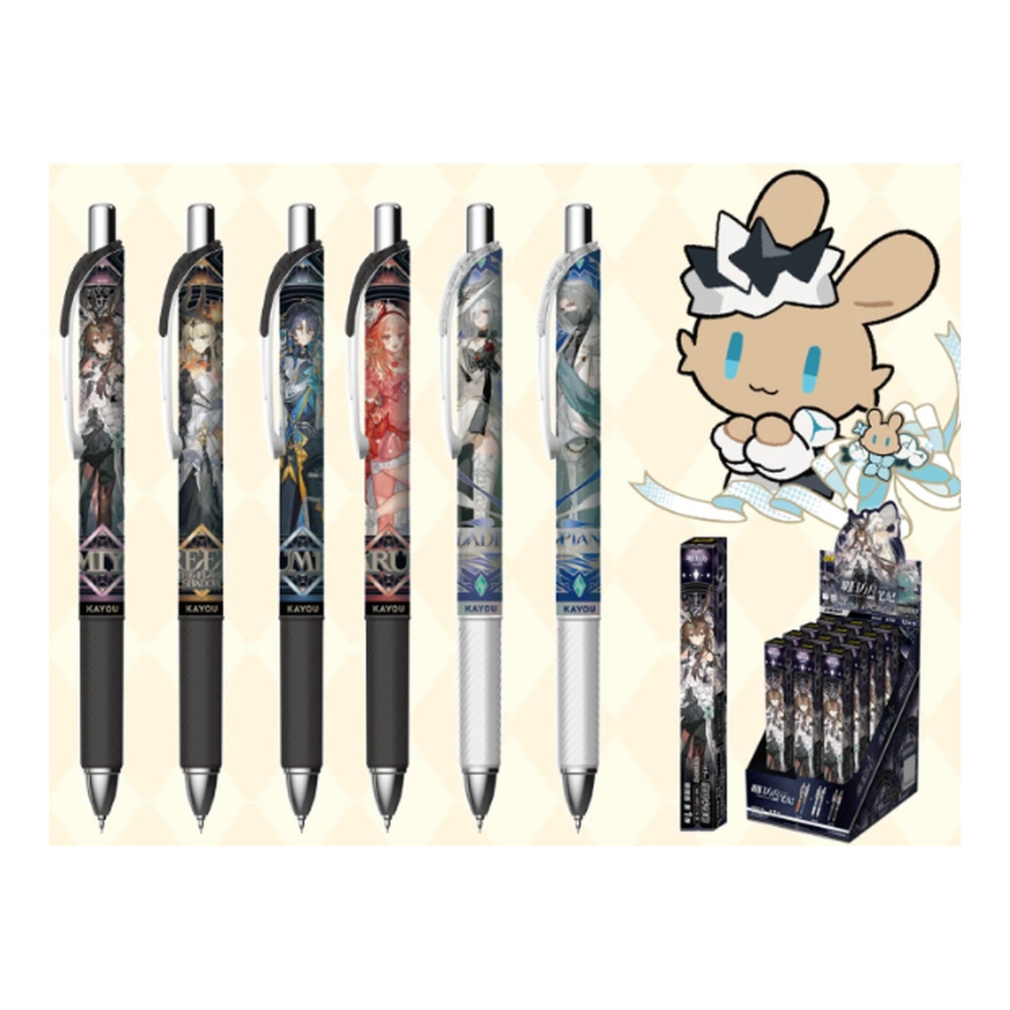 KAYOU x Arknights Luminescent Serenade Gel Pen Blind Box possible design lineup