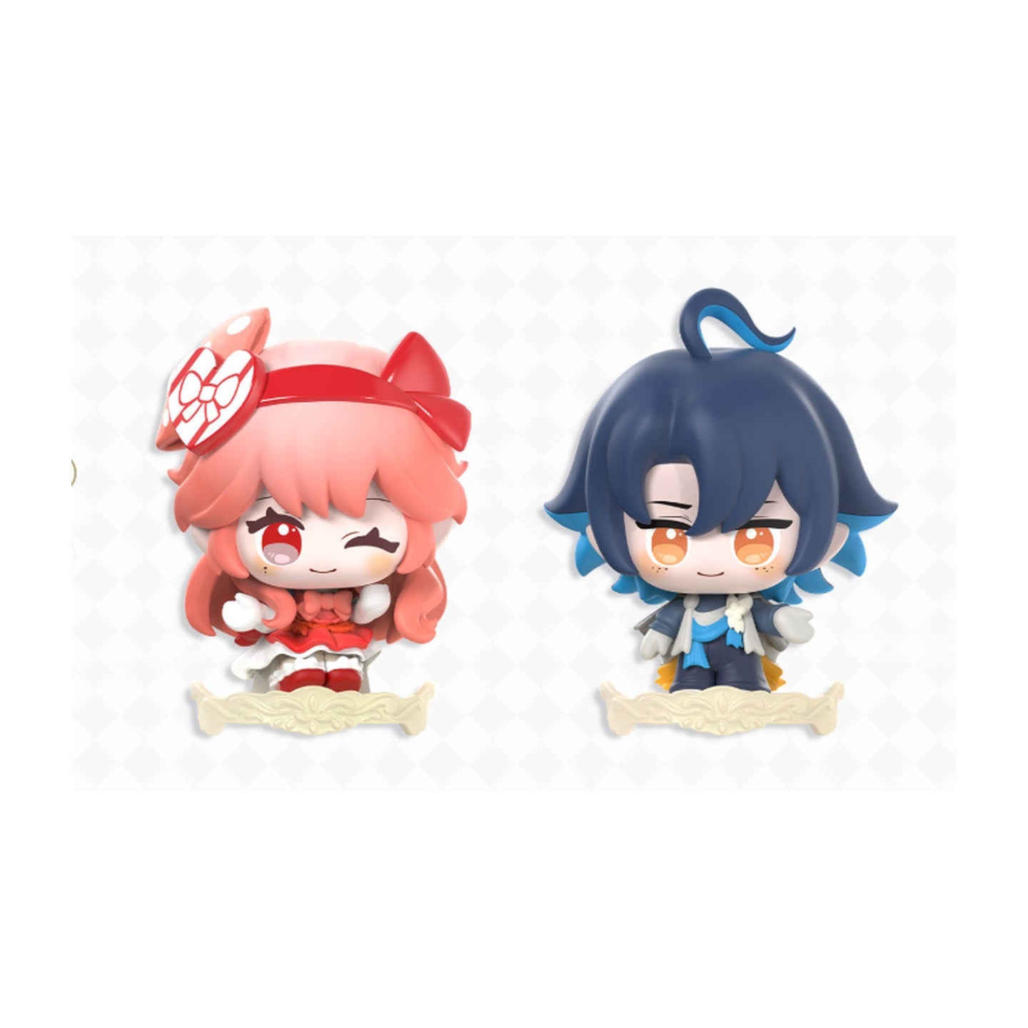 KAYOU x Arknights Luminescent Serenade Kada Mini Figure possible designs featuring Haruka and Lumen