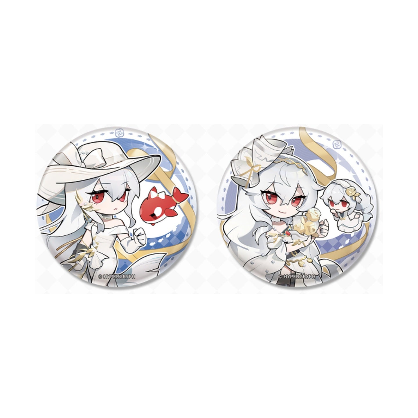 KAYOU x Arknights Luminescent Serenade SD Badge Blind Pack Skadi and Specter the Unchained detail photo