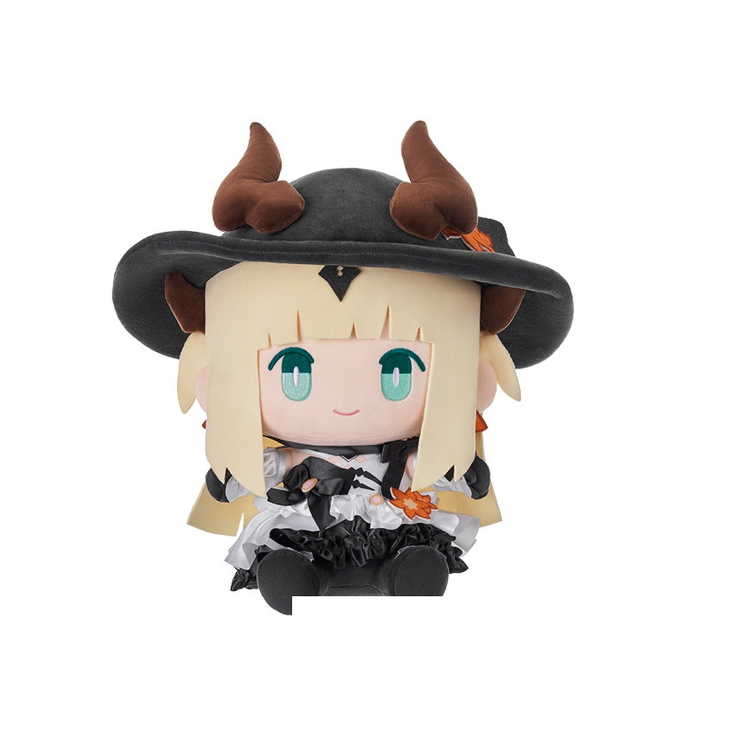 KAYOU x Arknights Pearlescent Pageantry Reed the Flame Shadow sitting plush doll white background photo