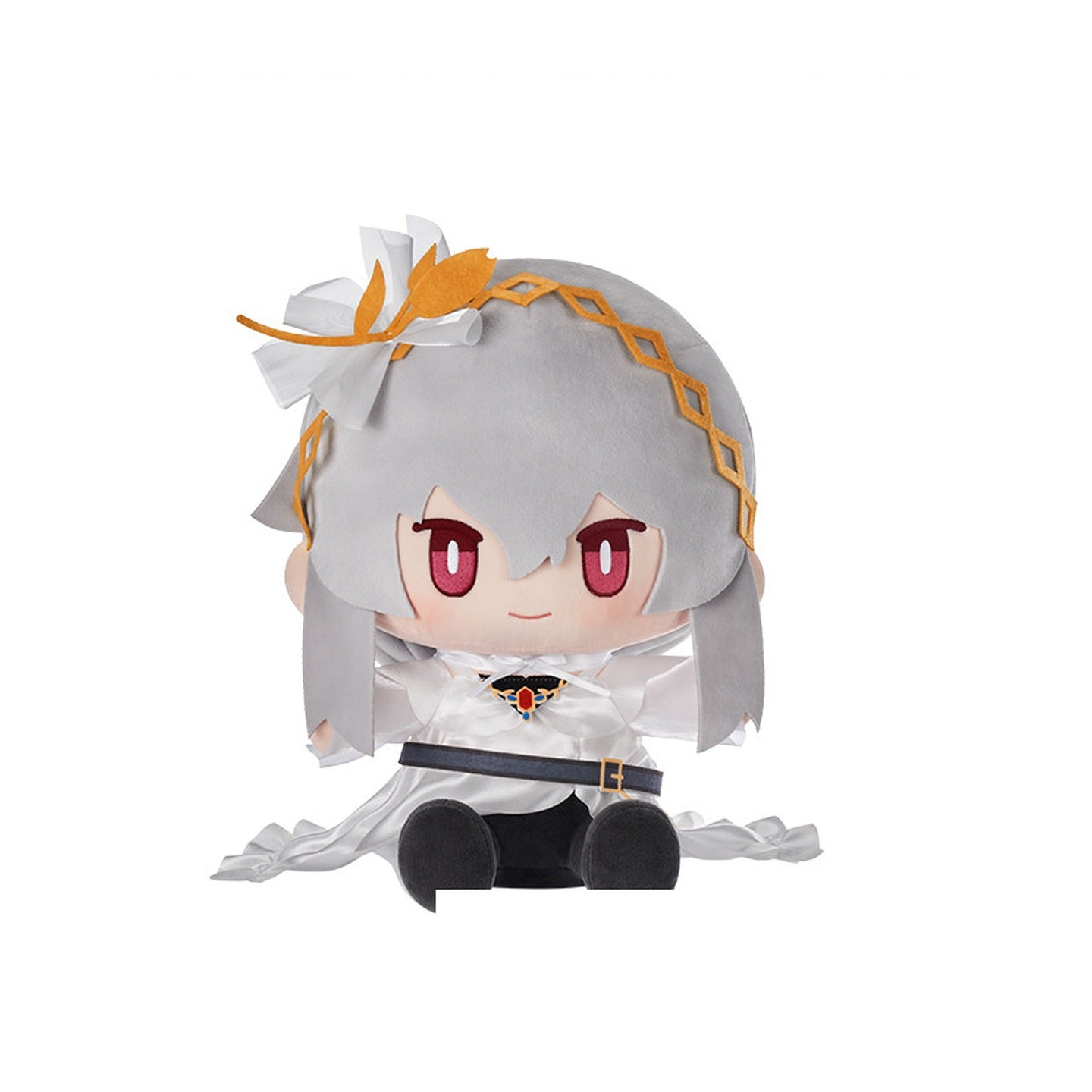 KAYOU x Arknights Pearlescent Pageantry Specter the Unchained sitting plush doll white background photo