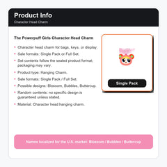The Powerpuff Girls Character Head Charm product info
