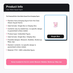The Powerpuff Girls Claw Attack Squad Face-Changing Figure product info
