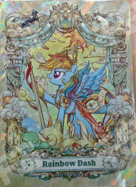 FX02-◇AR-003 Gold Border - Rainbow Dash KAYOU MLP single card