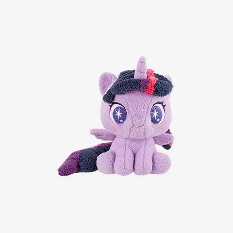 Twilight Sparkle Q-style sitting plush on a white background