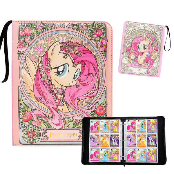 FS Fluttershy MLP Star Pack AR artwork 9-pocket zipper card binder