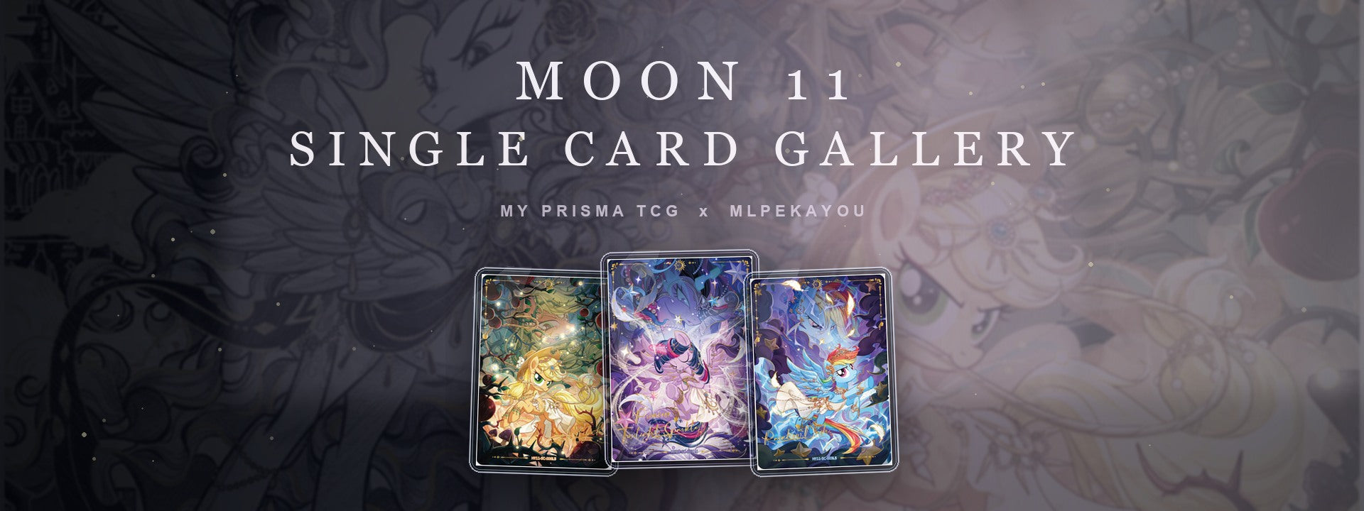 Moon 11 KAYOU My Little Pony single card gallery poster for My Prisma TCG and MLPEKAYOU